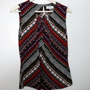 Calvin Klein Tribal Sleeveless Blouse
